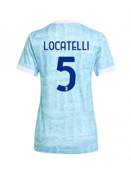 Juventus Manuel Locatelli #5 Replika Borta Kläder Dam 2025-26 Kortärmad